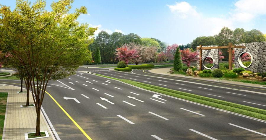 欢迎评价本人创作的道路绿化景观设计案例效果图怎么样?